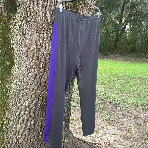 LSU MENS TIGERS GRAY PURPLE TRACK PANTS POCKETS DRAWSTRING LOUNGE SLEEP ATHLETIC - Picture 5 of 14